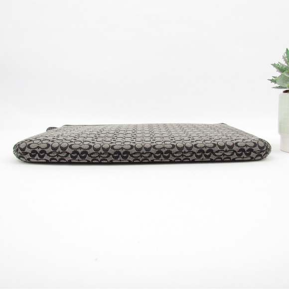 COACH Black & Gray C Vintage Canvas Padded iPad Tablet Sleeve Travel Case - Picture 5 of 6